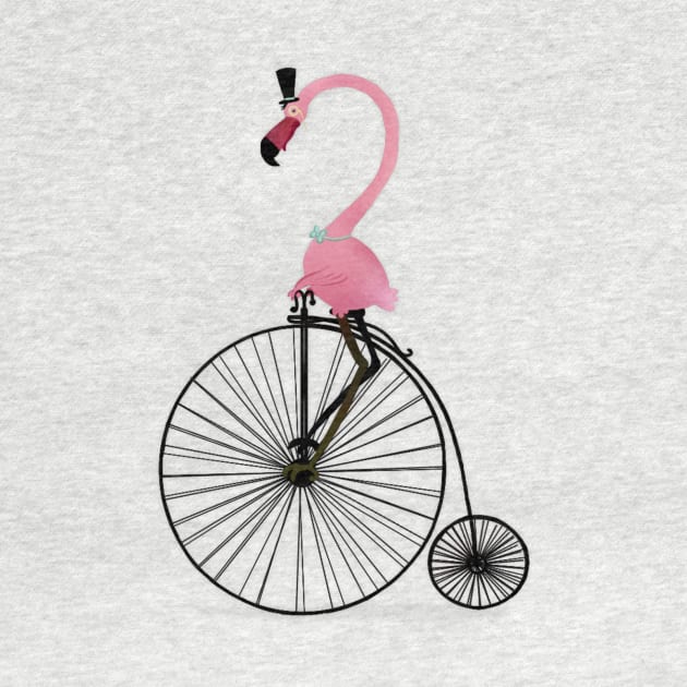 Penny Farthing Flamingo by Unihorse